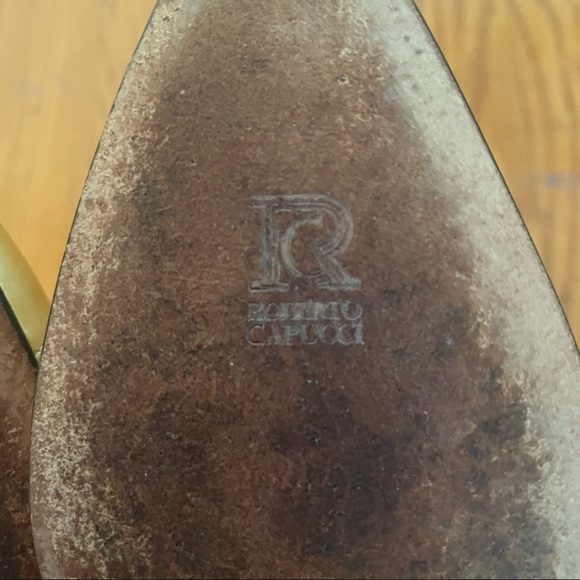 Vintage. Roberto Capucci. Italian Leather Shoes sz 9.5 - Picture 8 of 13